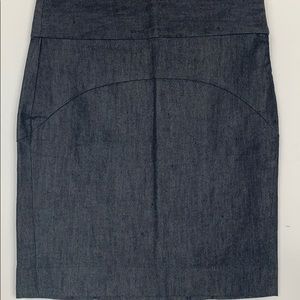 NWOT Gap jean looking pencil skirt size 1.